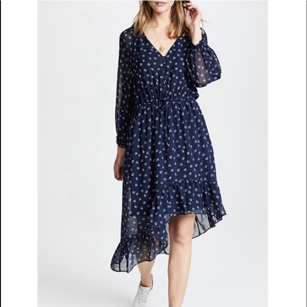 New Joie Alithea Daisy Floral Sill Dress